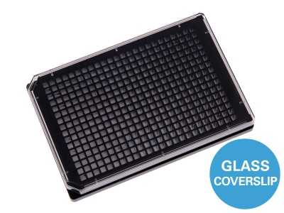 96 Well Plate Square | Black Walls & Flat Coverslip Bottom | ibidi