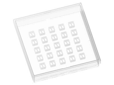 25 Culture-Inserts 2 Well for self-insertion