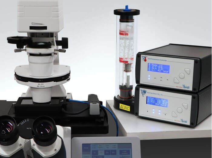 ibidi Stage Top Incubator Slide/Dish, CO2/O2 – Silver Line