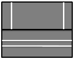 Cutting mold diagram for isolating the coverslip from the µ-Slide I Luer 0.8